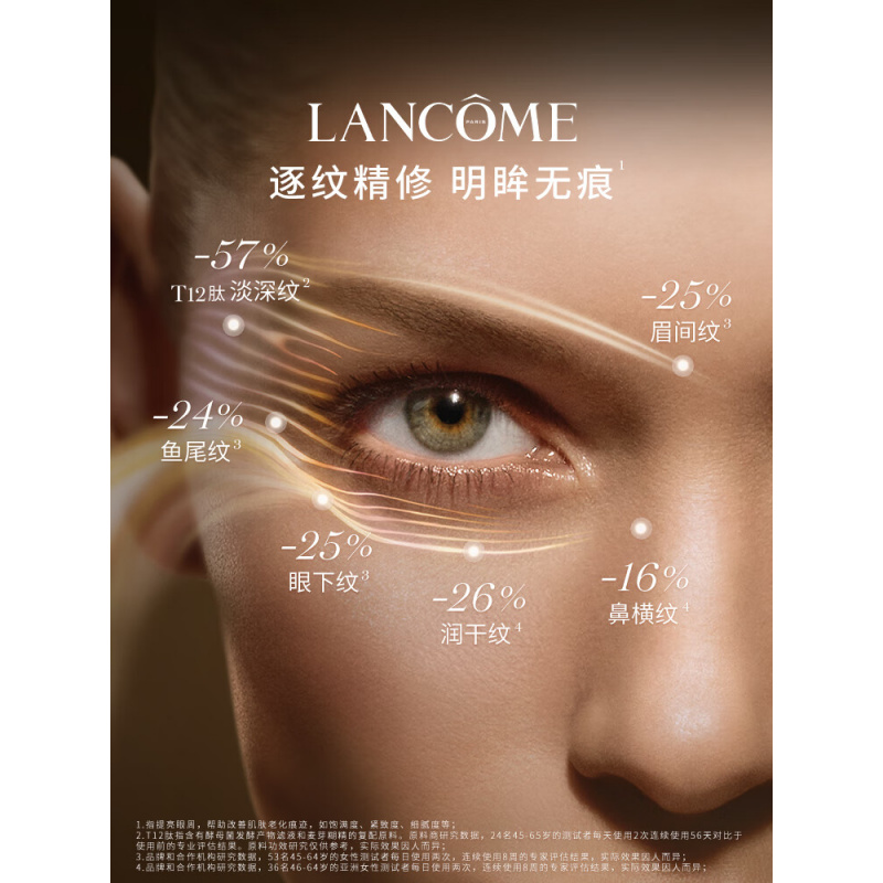 兰蔻菁纯眼霜20ml滋润淡纹润泽紧致护肤品化妆礼物高清大图