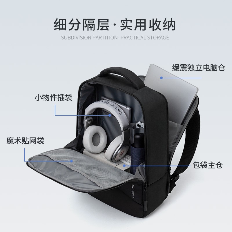 新秀丽(samsonite) BT6*11001 蓝色双肩包高清大图