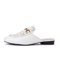 [直营]官方授权OZLANA FOOTWEAR UGG澳洲品牌花呢牛皮女士穆勒鞋乐福鞋凉鞋拖鞋单鞋女鞋OZ3058