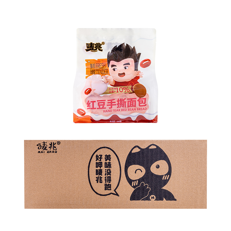 唛兆红豆手撕面包吐司营养早餐代餐健康休闲食品