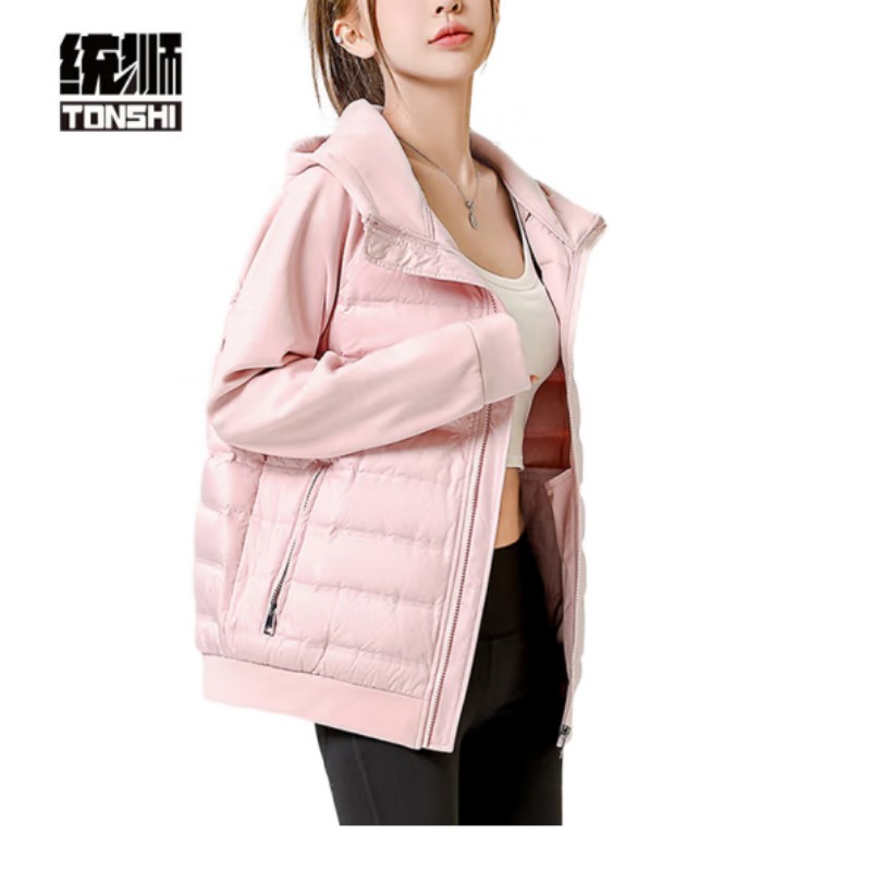 统狮连帽运动羽绒服C63 件高清大图
