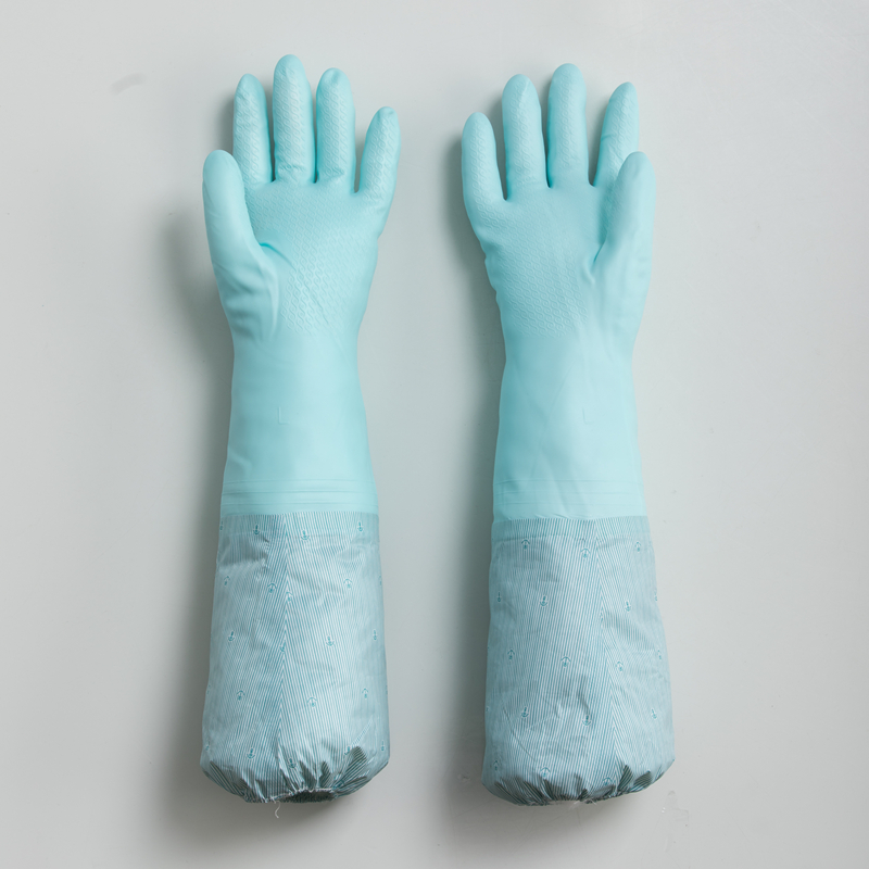 茶花 套袖保暖手套 加长加绒45cm/个高清大图