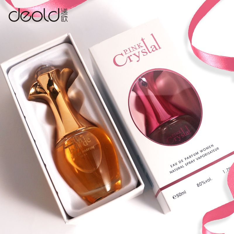 递欧(Deold) 抖音网红款真我邂逅香水淡香清新花果水果味女流沙鎏金香水正品 金色香水