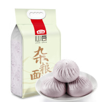 燕之坊杂粮面粉黑米黑豆黑芝麻味1.5kg 两斤面高筋面粉
