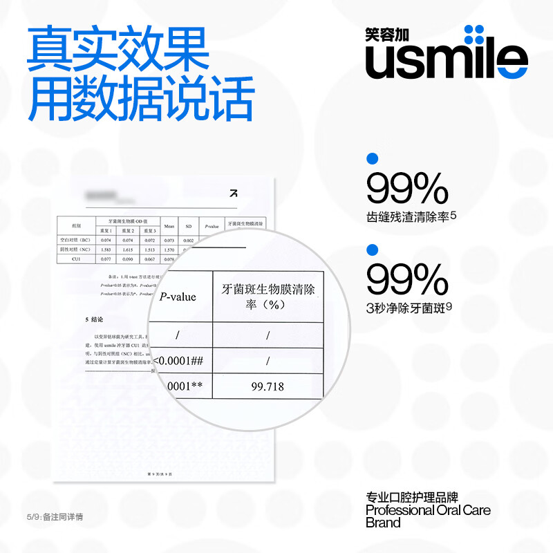 usmile C10S 密浪冲牙器-蔷薇粉(规格:个)高清大图