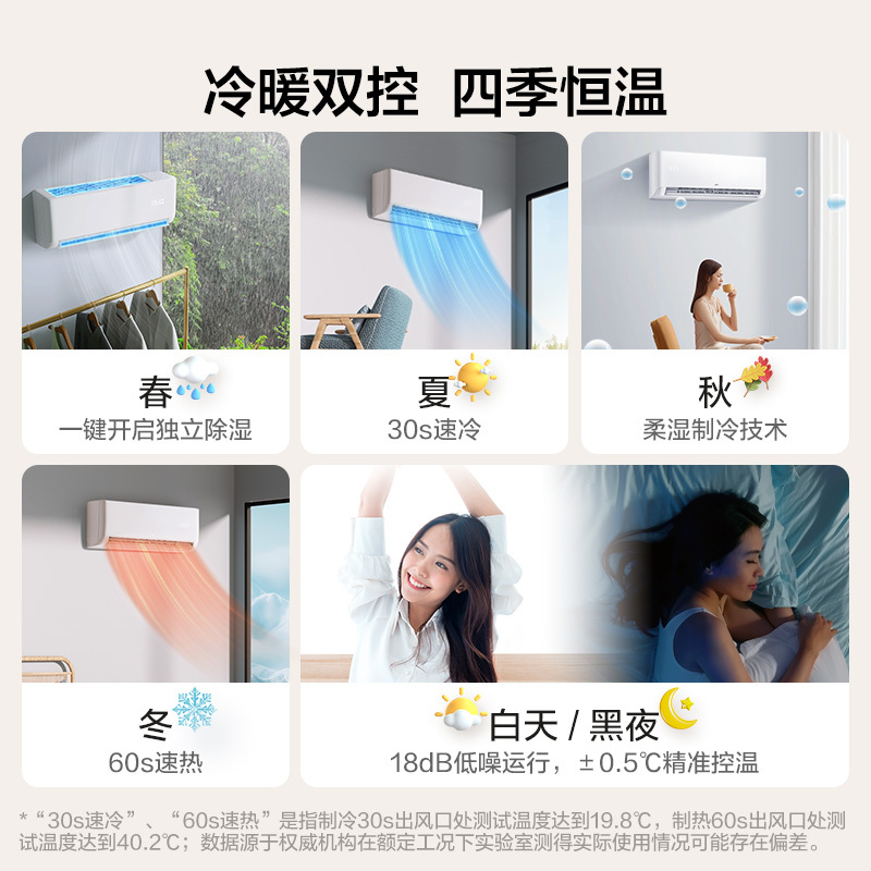 TCL 大1匹净怡风节能空调挂机 新一级能效 自清洁 WiFi智控KFRd-26GW/D-STA11Bp(B1)以旧换新
