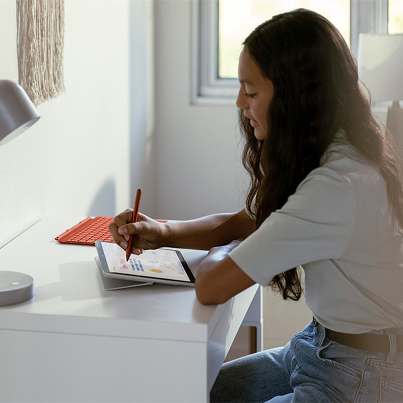 微软surface Go4二合一平板电脑笔记本10.5英寸Win11 N200-8G+64G 标配带典雅黑键盘+触控笔 亮铂金 人脸识别 学生平板 轻薄笔记本
