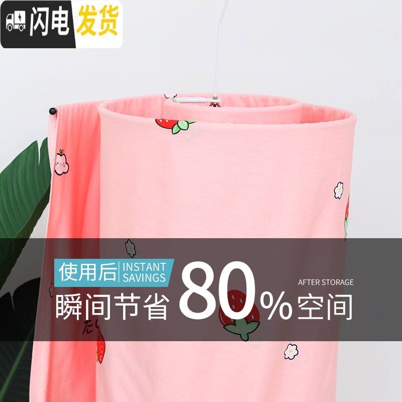 三维工匠螺旋式晒衣架蜗牛圆形旋转晾衣架多功能阳台凉床单被 [管粗12mm]圆形-加粗加强空心款-2个装(高强锰钢) 1个高清大图