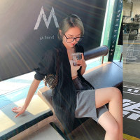 [1折价62.9元叠加优惠券]唐狮秋新款女长袖衬衫腰部蝴蝶结小宽松小心机气质女上衣潮ZW