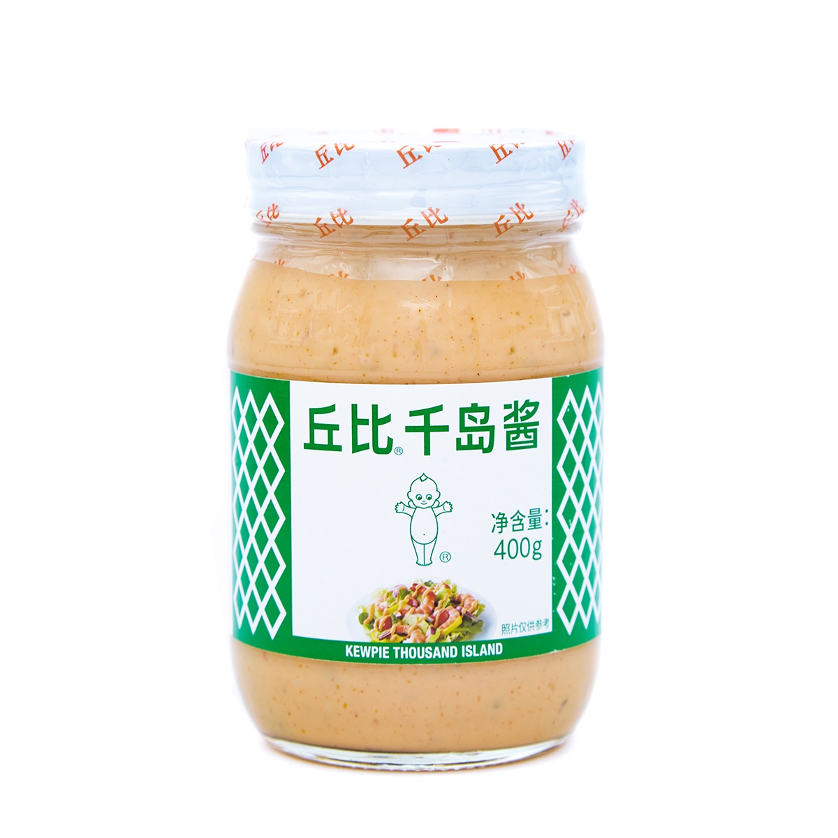 丘比kewpie千岛酱400克瓶装调味品酱料沙拉汁酱寿司料理蔬菜水果海鲜