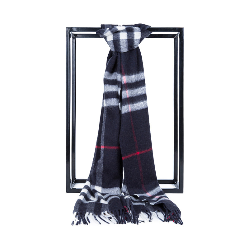 [20春夏新品]BURBERRY/博柏利 男女通用款格纹山羊绒围巾