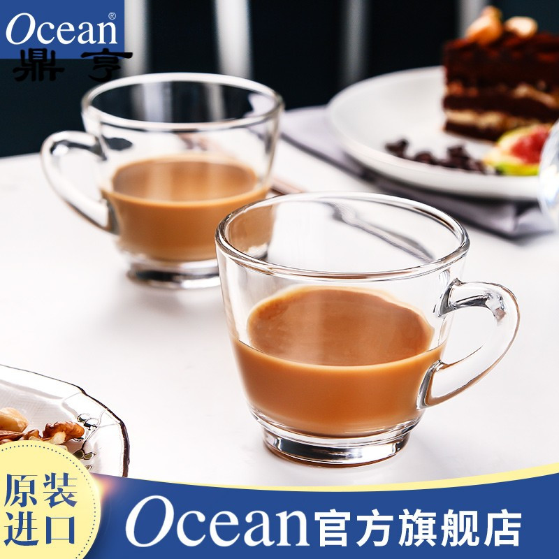 鼎亨进口玻璃咖啡杯欧式特浓套装意式浓缩标准咖啡杯红茶杯65ML