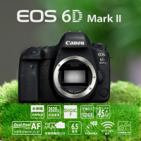 佳能(Canon) EOS 6D Mark II专业全画幅数码单反相机 单机身 2620万像素 6D2/6D II礼包版