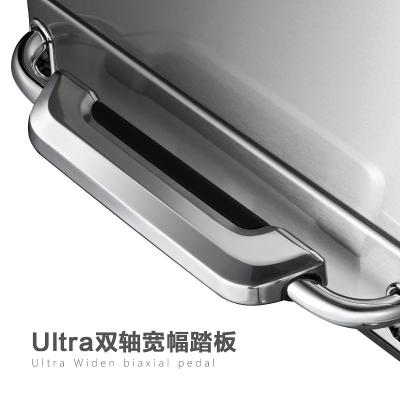 优百纳/Upella 不锈钢垃圾桶家用欧式厨房客厅办公长方形脚踏大号 20L