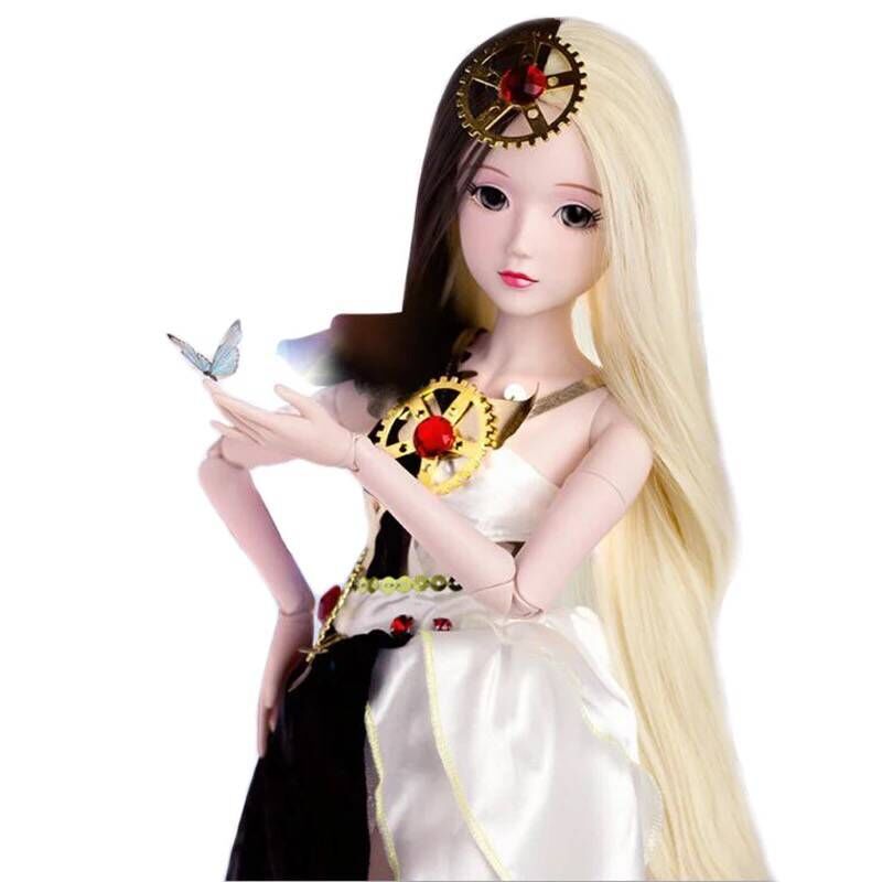 叶罗丽娃娃光仙子白光莹60厘米素白仙子版沉睡娃娃玩具女孩夜萝莉