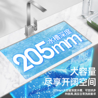 正山手工水槽单槽加厚304不锈钢厨房洗菜盆台上下盆套餐