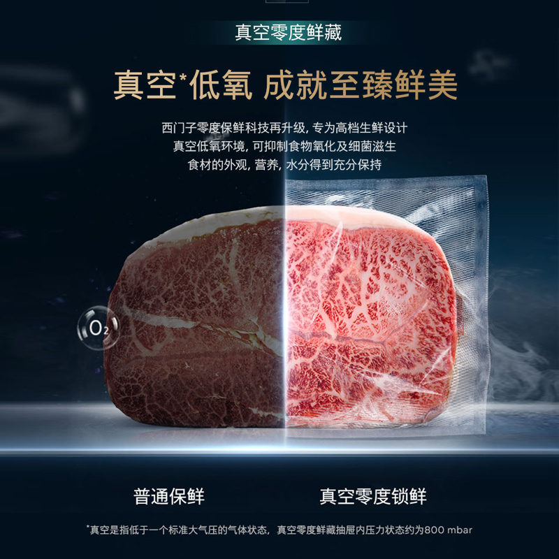 西门子超氧真空舱十字门冰箱KC82AA657C