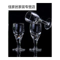 水晶透明白酒杯烈酒杯一口杯家用小酒盅子弹杯玻璃杯酒具高脚杯_6