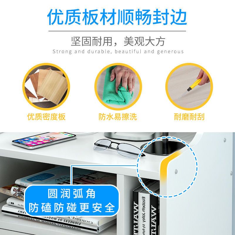出租房经济型带锁床头柜卧室一对迷你简约现代小型便宜床边柜特价