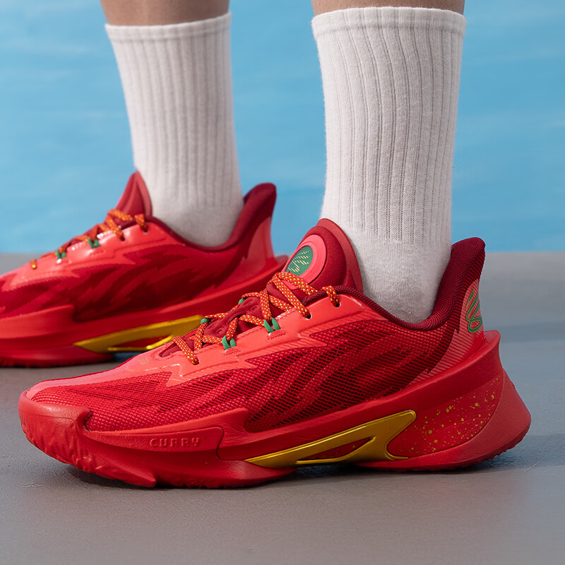 安德玛(Under Armour)UA男鞋女鞋运动鞋缓震舒适比赛训练时尚潮流篮球鞋3027983-600 ZP高清大图
