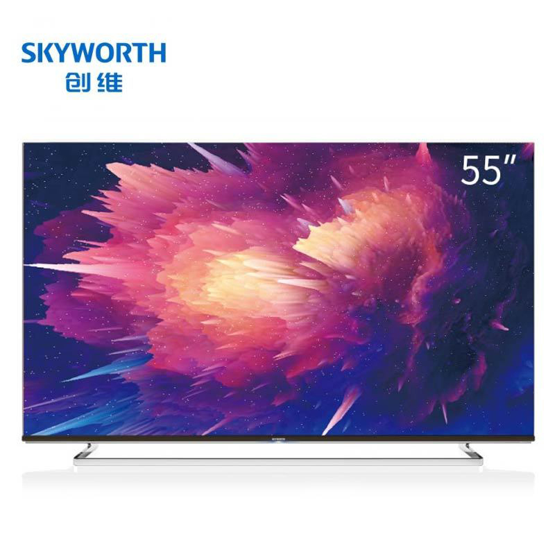 创维(Skyworth) 液晶电视机 55英寸 4K超高清 智能液晶电视机 悬浮屏 AI智能电视 55Q6A电视（X)