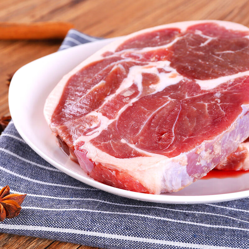 泓花会纯草饲散养原切大羊后腿肉切片1kg*2高清大图