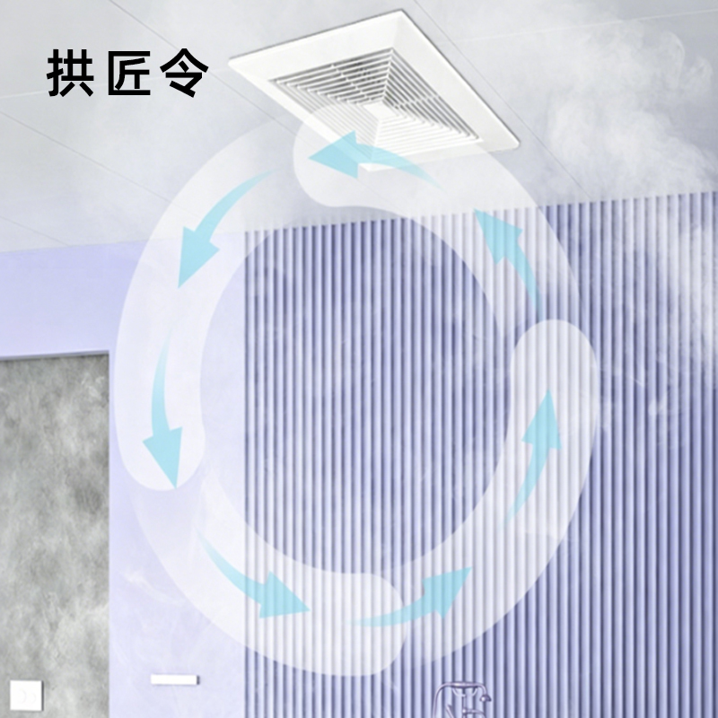 拱匠令 GJL862 换气扇 220V 40W 30cm*30cm*10cm(计价单位:台) 白色高清大图