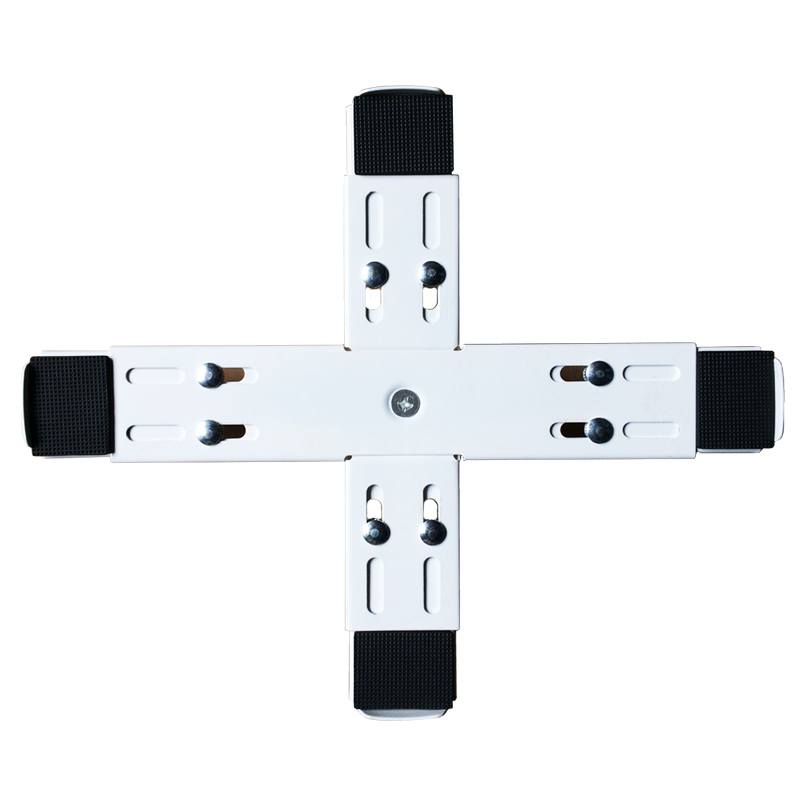 帮客材配 安居士 空调柜机底座 十字型 单个销售 白色高清大图