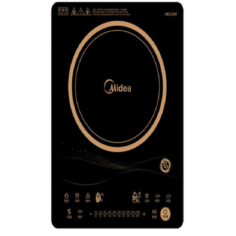 美的（Midea）RT2170电磁炉套装家用电池炉触摸操作 智能定时