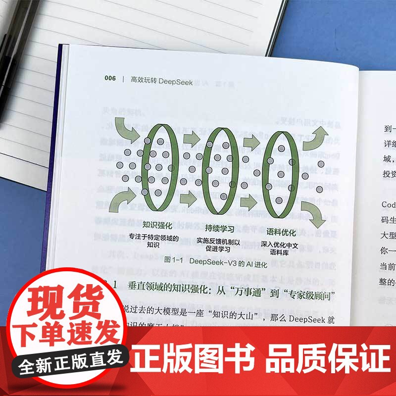 高效玩转DeepSeek:解锁90%的人都不知道的使用技巧 从基础入门到精通高阶实战全面提升效率 在AI时代快速弯道超车高清大图