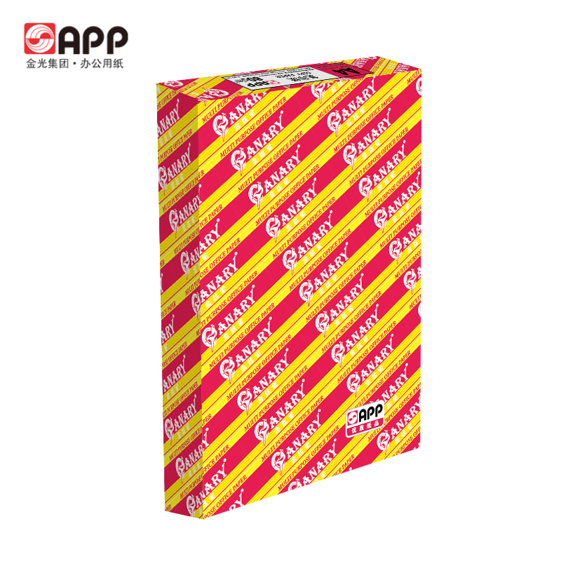 金光(APP)金丝雀特级[B4纸80g500张/包5包/箱]中性去静电复印纸