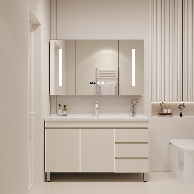 ascari落地式浴室柜组合一体盆陶瓷现代简约洗脸洗手盆柜卫生间洗漱台