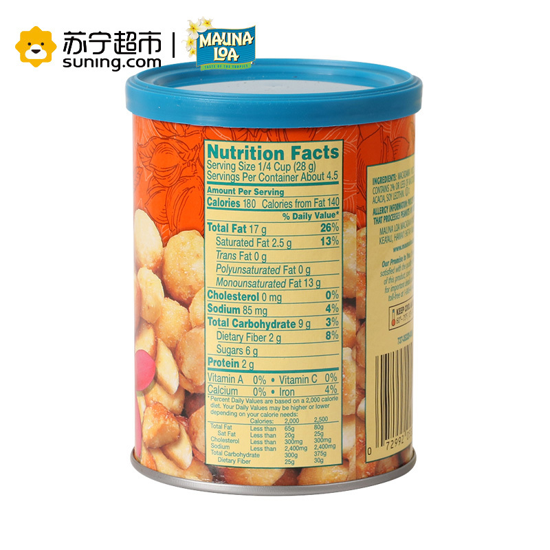 Mauna Loa莫纳罗蜂蜜夏威夷果仁 127g 美国进口