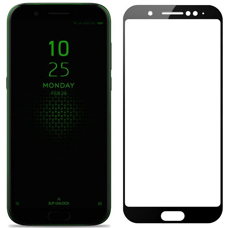 轻万适用小米黑鲨手机钢化膜全屏丝印黑色xiaomi全屏高清手机保护膜高清大图