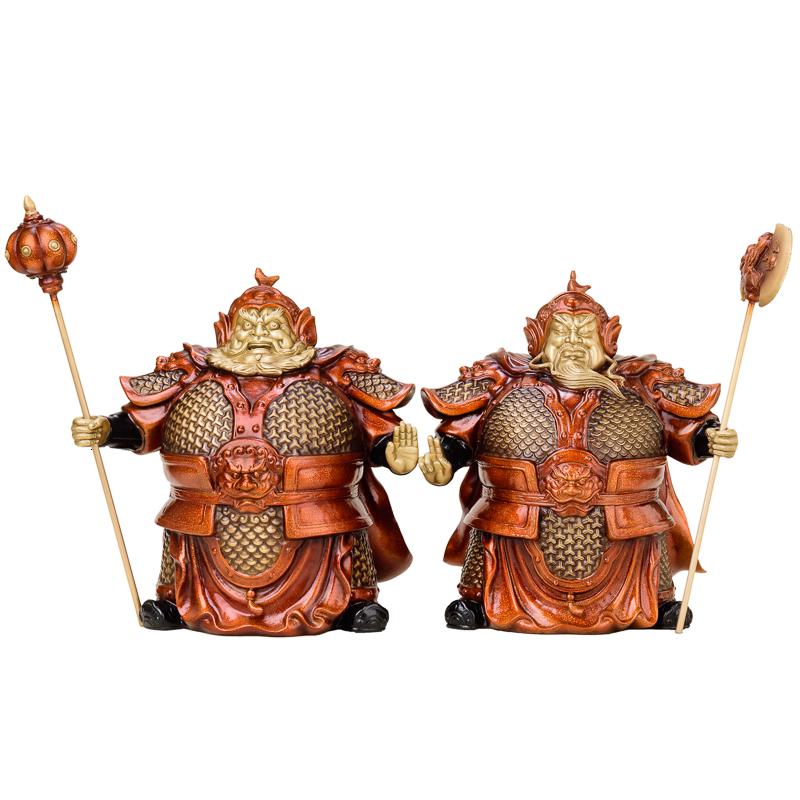 美帮汇哼哈二将摆件 铜护法神家居饰品礼品高清大图