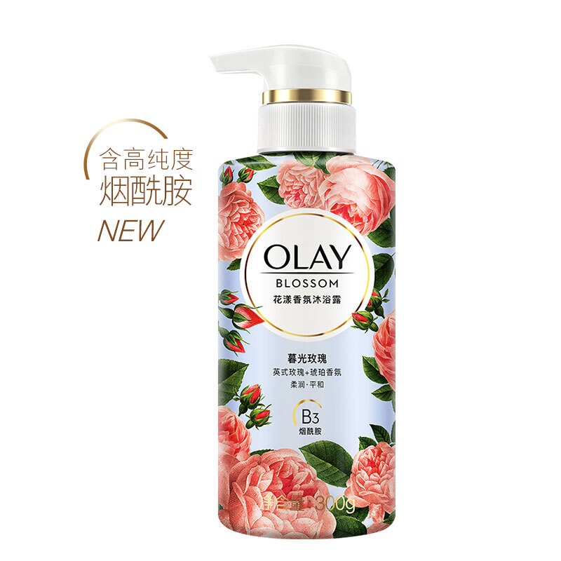 玉兰油olay 花漾香氛小花瓶沐浴露暮光玫瑰300g 英式玫瑰 琥珀香氛柔润平和b3烟酰胺图片 高清实拍大图 苏宁易购