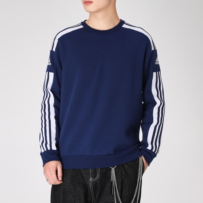 ADIDAS阿迪达斯男装新款卫衣休闲上衣健身保暖轻便加绒套头衫GT6639 ZP