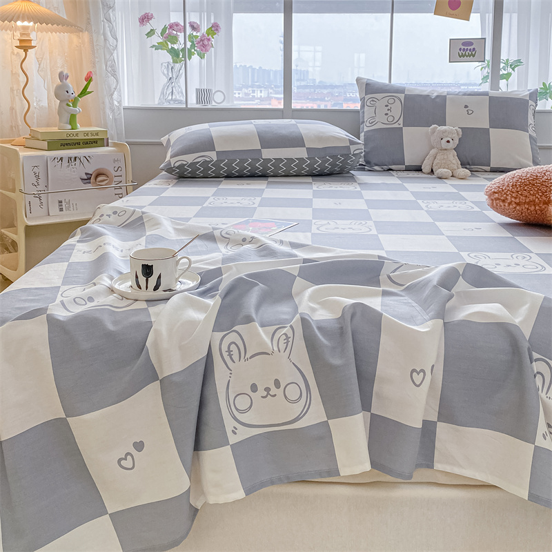 雅鹿全棉印花床单 2.0*2.3m高清大图