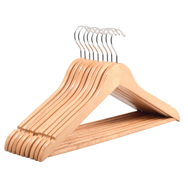 围达 实木衣架 本色38cm 组高清大图