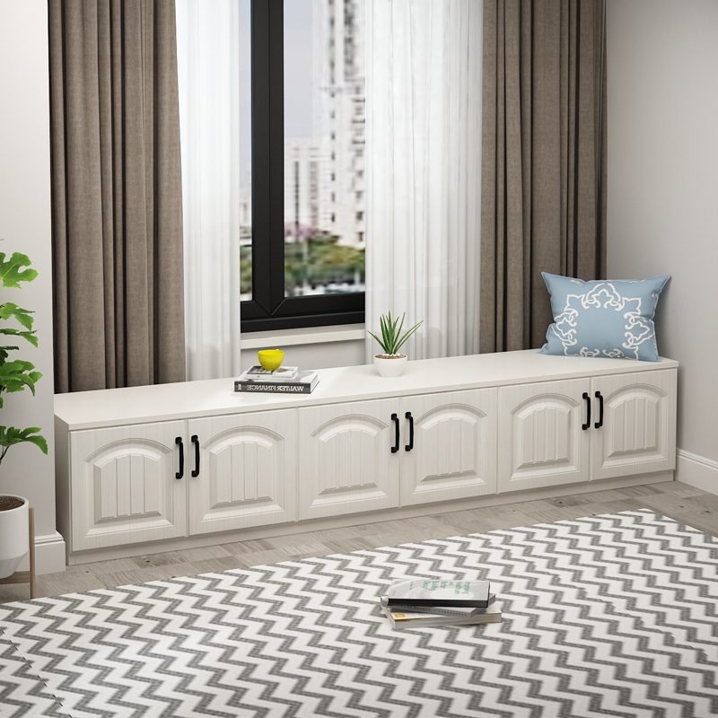 窗台榻榻米柜子收纳柜地柜矮柜木飘窗柜ciaa组合可坐储物柜卧室阳台柜