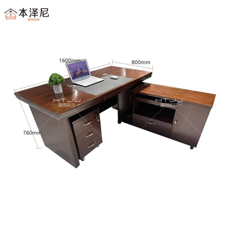 本泽尼 办公班台 HTDH-YQ0189 1800*900*760mm 张高清大图