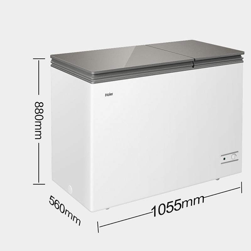 Haier/海尔冰柜家用无需除霜211 升冷藏冷冻双温大冷柜 FCD-211XMC/可装295斤肉
