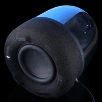 哈曼卡顿(Harman Kardon)Aura Studio3 音乐琉璃3代三代 360度立体声 桌面蓝牙音箱 黑色