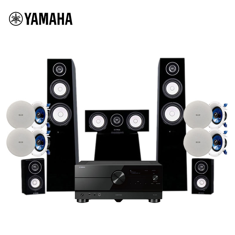 雅马哈(YAMAHA)RX-A6A+NS-700 家庭影院 5.1.4杜比全景声组合套装