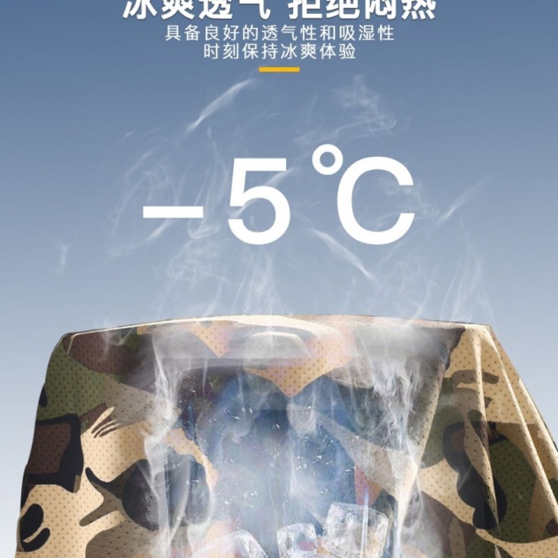 休闲新款冰丝透气宽松束脚迷彩裤男女速干户外夏季清凉超薄弹力高清大图
