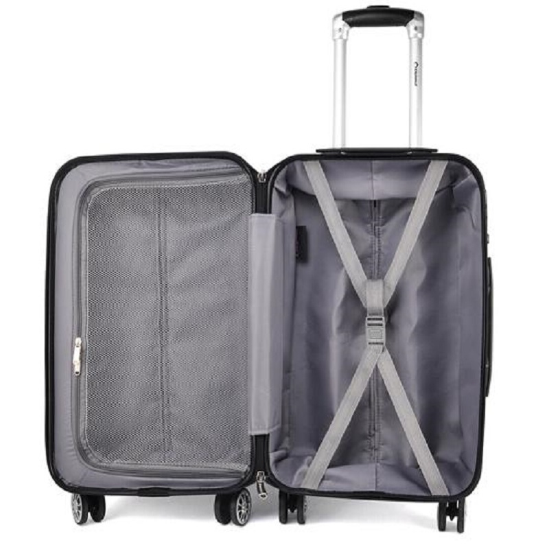 外交官 DS-1293B 拉杆箱 ABS 34.5×24×49cm(箱体约20英寸)银色 单个装