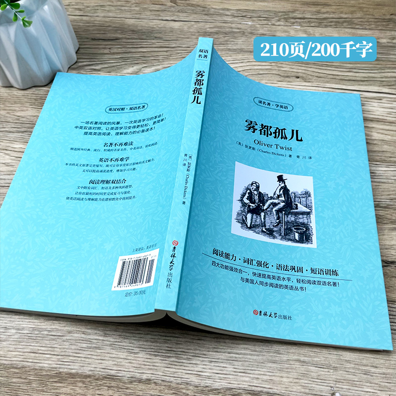 [中英互译]全十册 [正版]中英双语雾都孤儿书查尔斯狄更斯英汉中英文对照双语版经典世界名著小说英文版原版英语读物初中生高高清大图