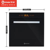 摩太mortir 嵌入式电烤箱 R030 家用智能烘焙箱 镶嵌式烤箱 60升 多功能 大容量烤箱 热风循环 内嵌式电烤箱