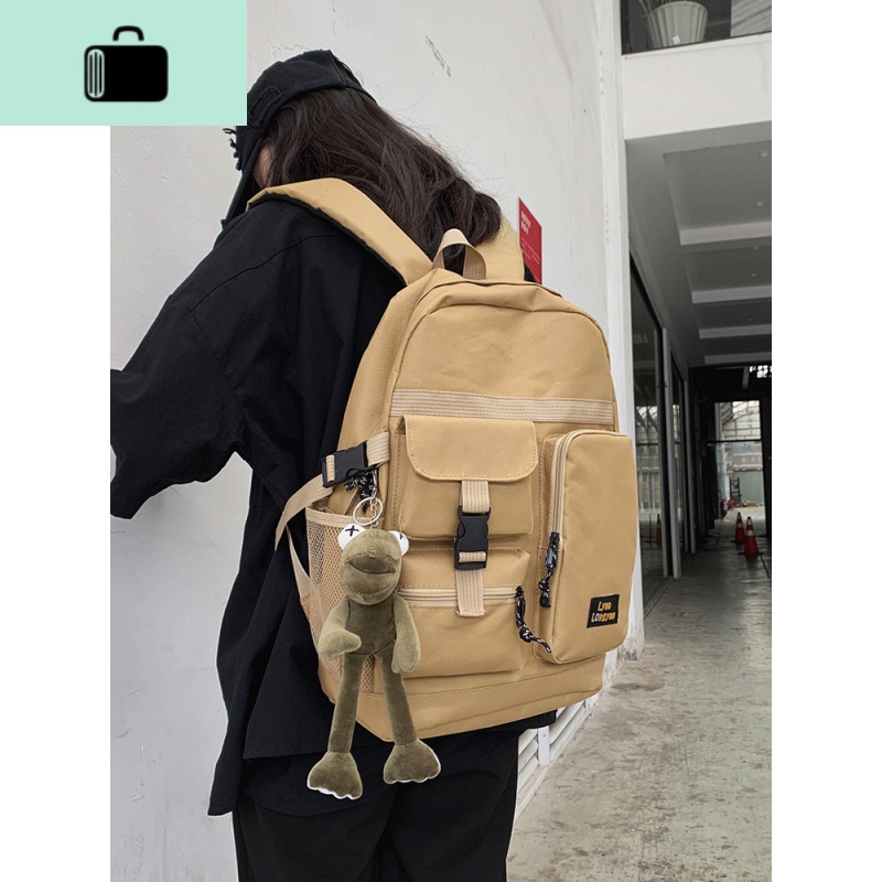 书包女韩版高中原宿风ulzzang双肩包ins潮酷大容量学生暗黑背包男NEWLAKE高清大图