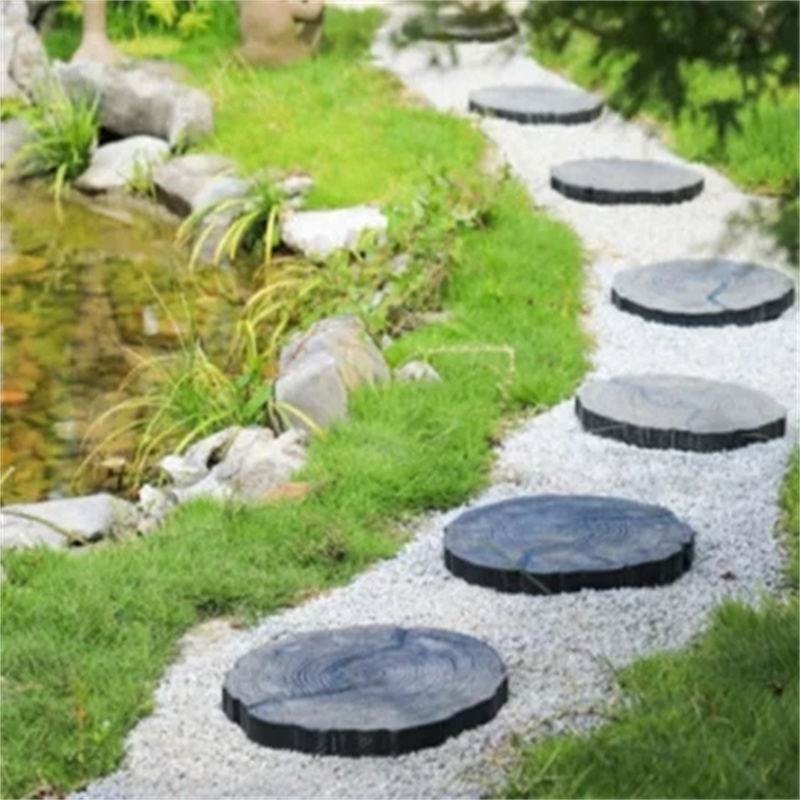 环杰石头摆件中式摆件踏步石hj872户外院子园林草坪脚踏石